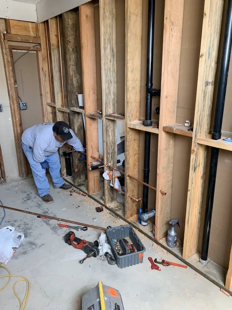 Commercial rough-in plumbing for Water Heater Replacement in Lone Star